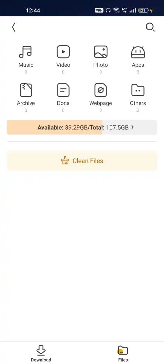 UC Browser Free Cloud Storage