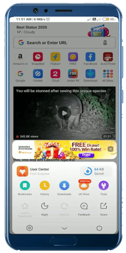 UC Browser Free Cloud Storage 1