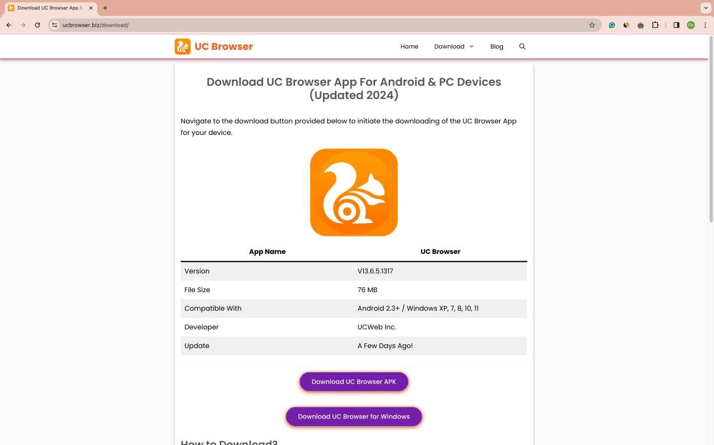 UC Browser on PC 2